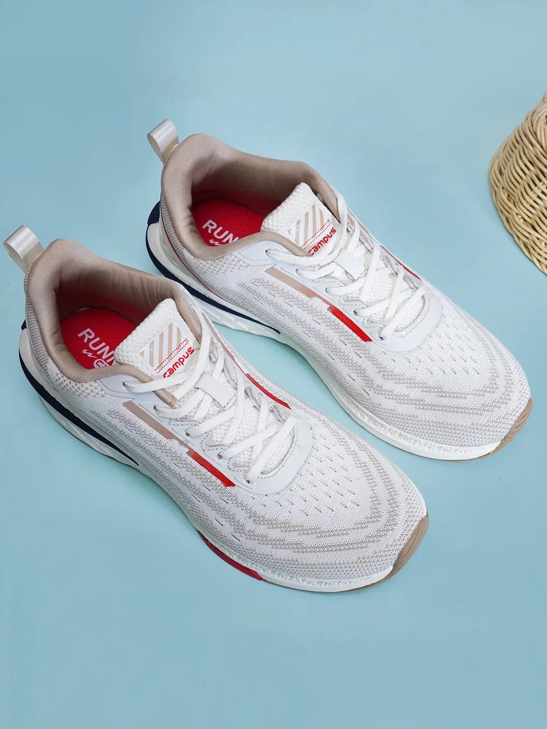 CAMP HANK Off White Men's Running Shoes sold by Campus Shoes product image thumbnail 5