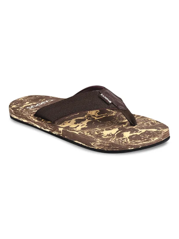 GC-1040 Brown Men's Flip Flops sold by Campus Shoes