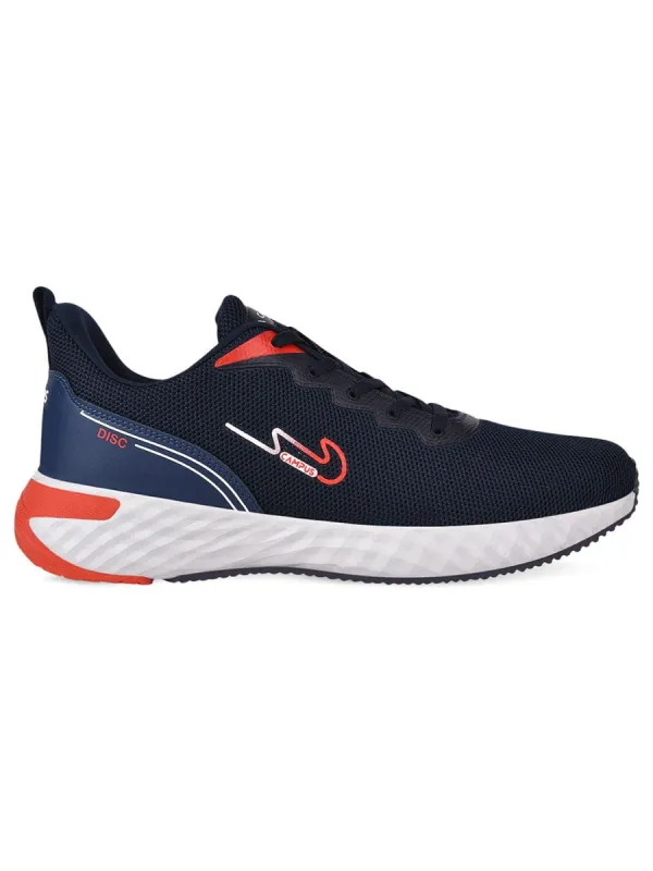 DISC Navy Men's Running Shoes sold by Campus Shoes