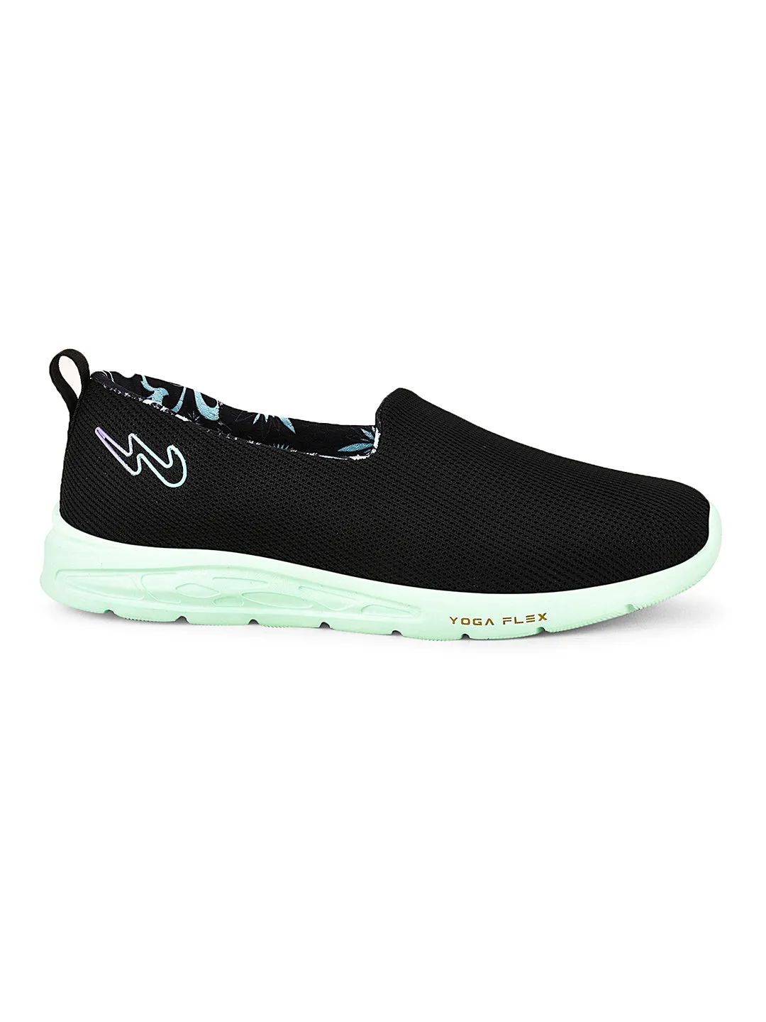 FLYWALK-PRO Black Women's Walking Shoes sold by Campus Shoes