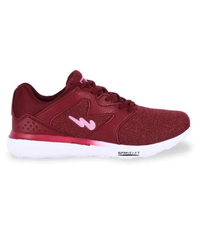 ROSE Red Women's Running Shoes sold by Campus Shoes