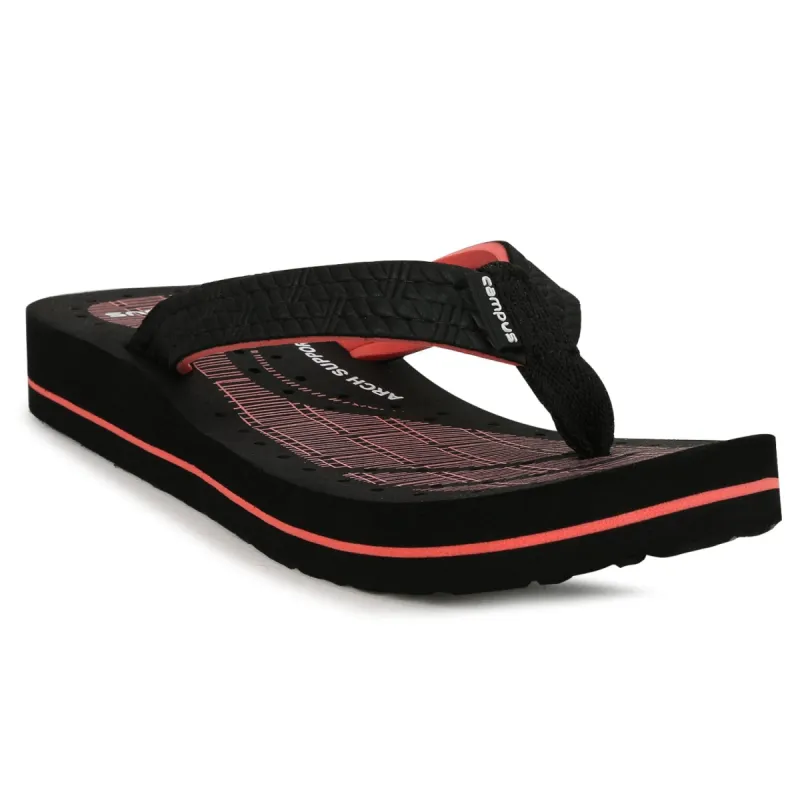 GCL-2006 Black Women's Flip Flops sold by Campus Shoes