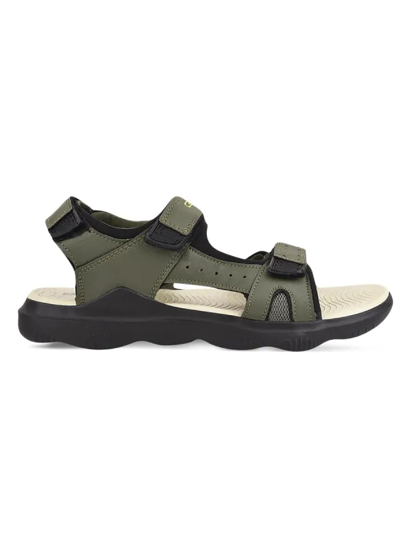 GC-2204 Olive Men's Sandals sold by Campus Shoes