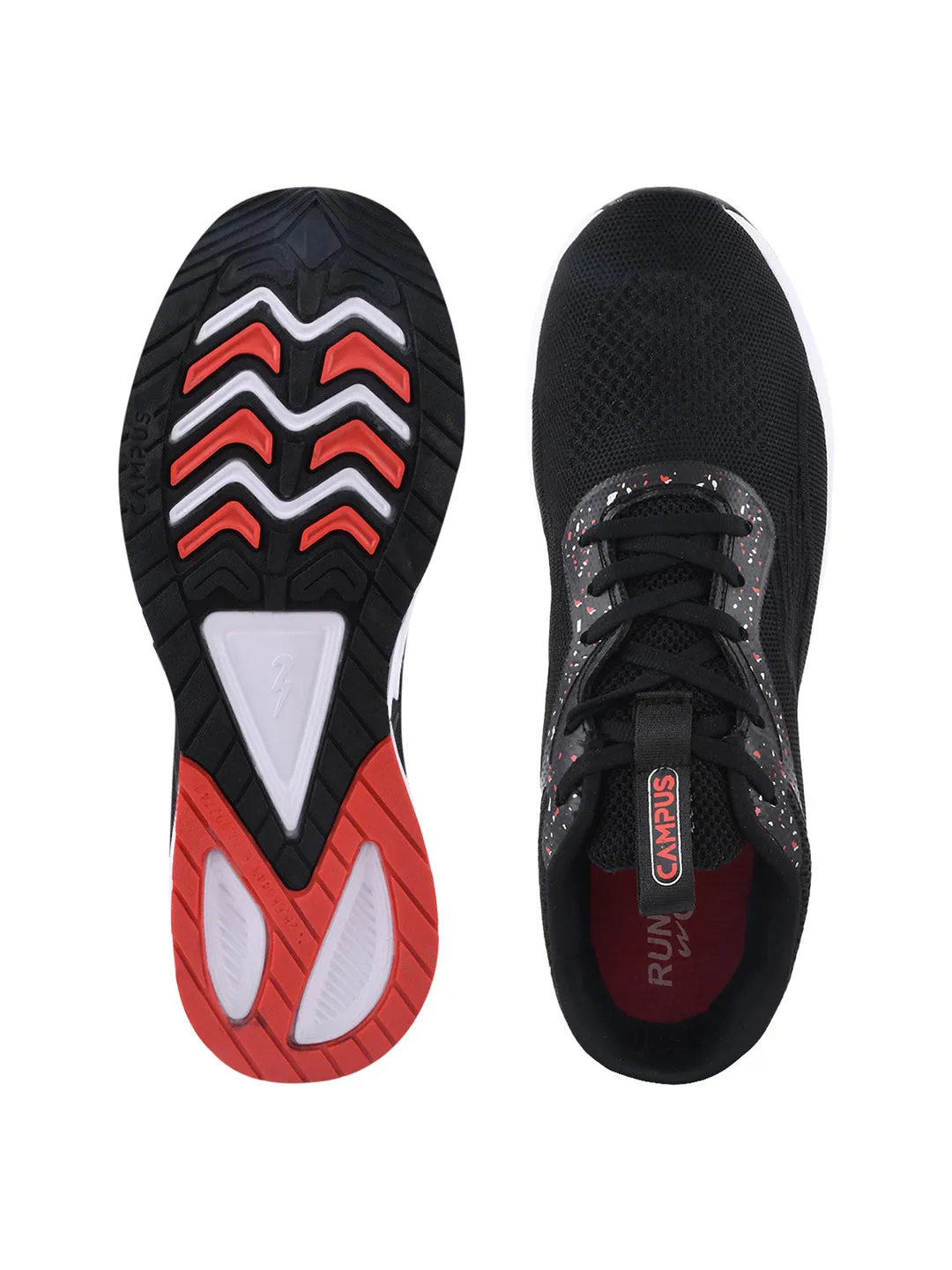 CAMP BONZAI Black Men's Running Shoes sold by Campus Shoes product image thumbnail 4
