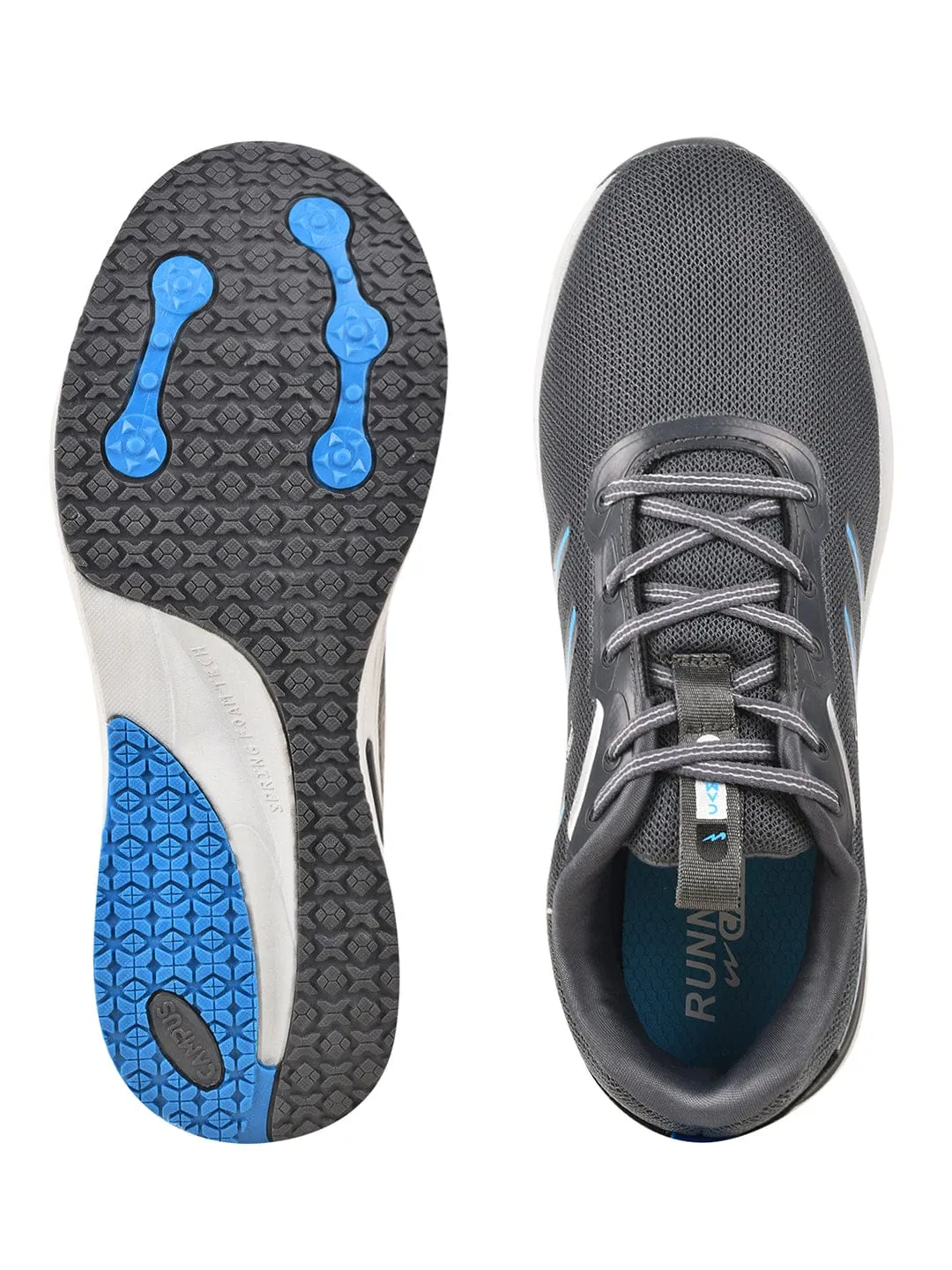 FLOW PRO Grey Men's Running Shoes sold by Campus Shoes product image thumbnail 4