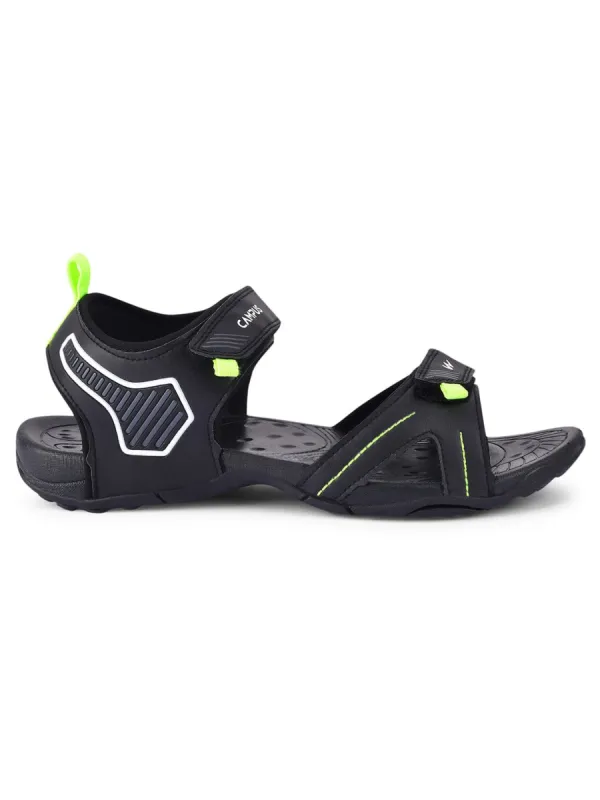 GC-22108 Black Men's Sandals sold by Campus Shoes
