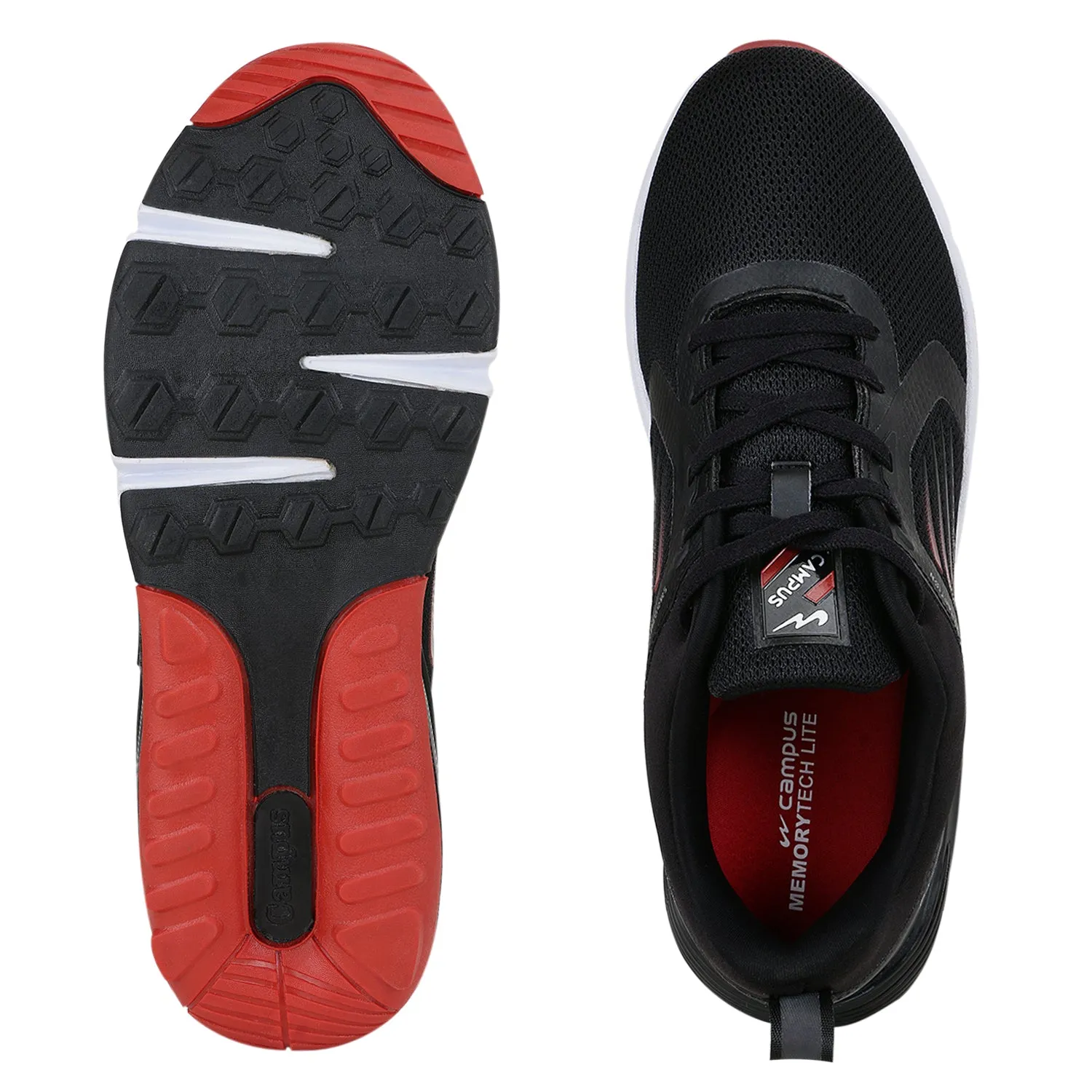 EOS Black Men's Running Shoes sold by Campus Shoes product image thumbnail 4