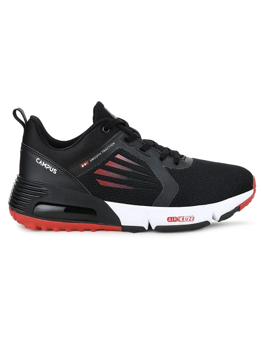TORMENTOR Black Men's Running Shoes sold by Campus Shoes