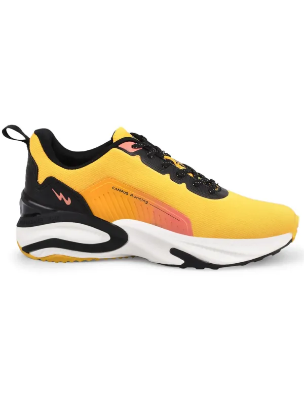 CAMP-HUSTUN Yellow Men's Running Shoes sold by Campus Shoes