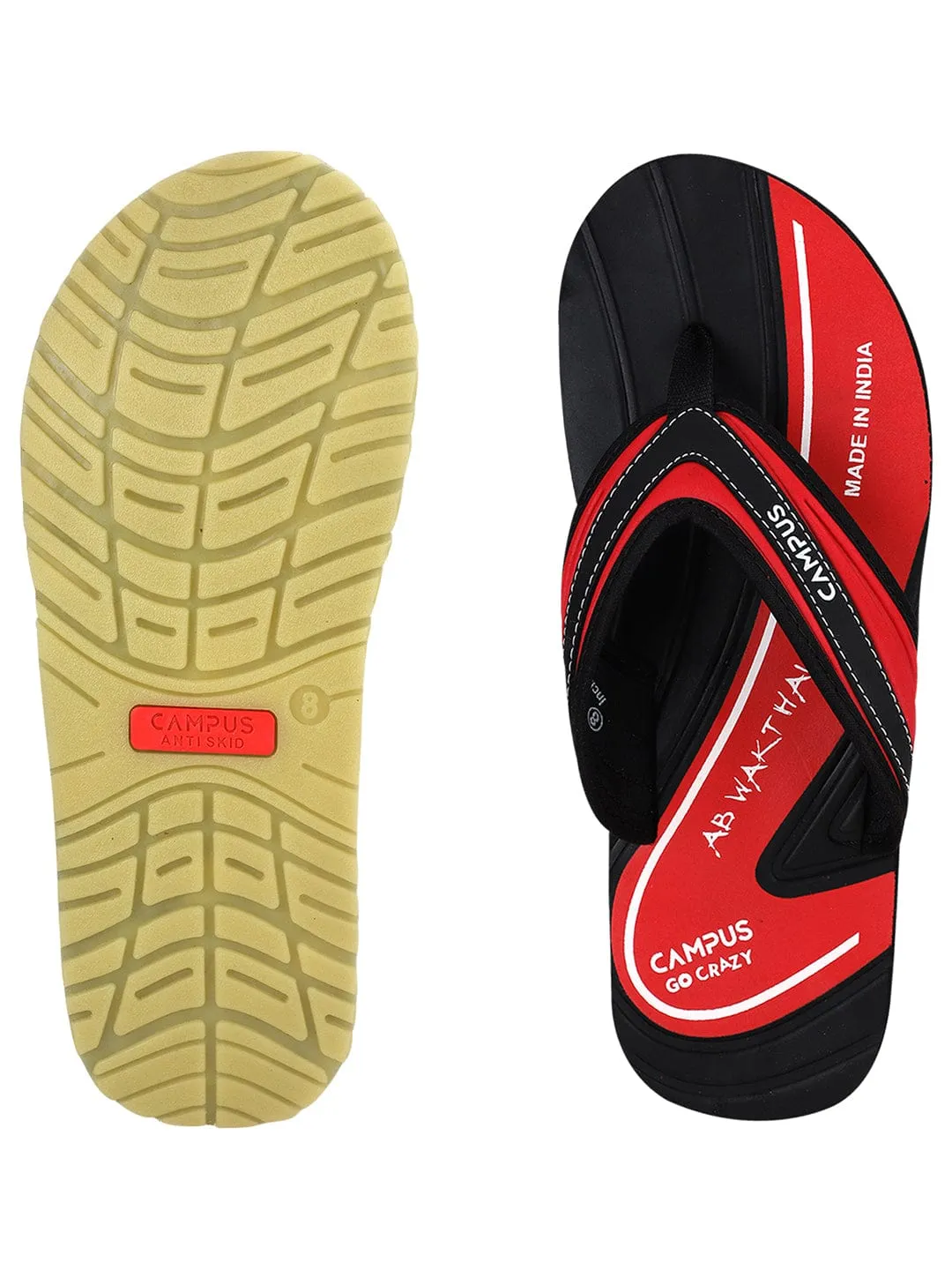 GC-1036B Black Men's Flip Flops sold by Campus Shoes product image thumbnail 4