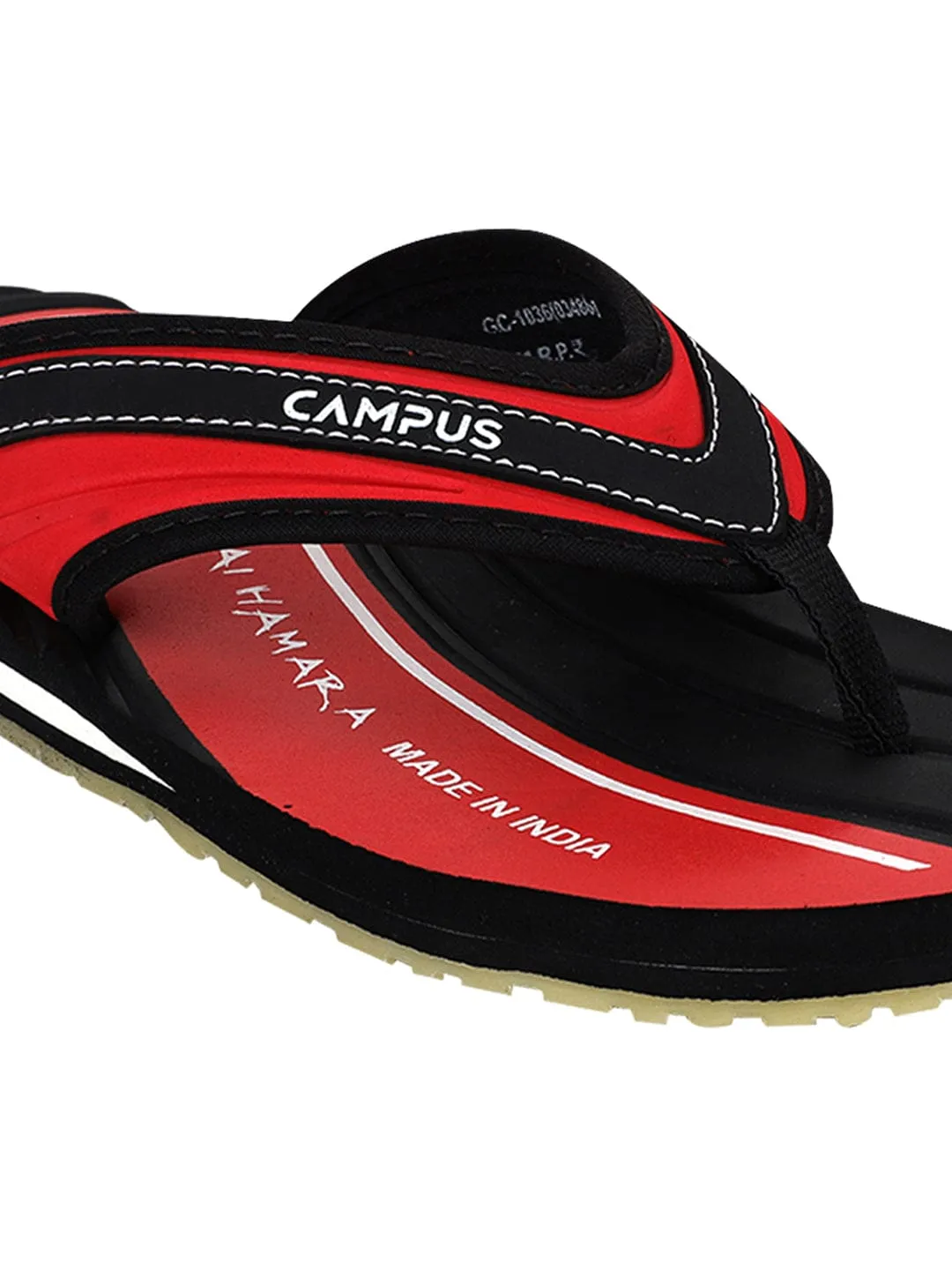 GC-1036B Black Men's Flip Flops sold by Campus Shoes product image thumbnail 5