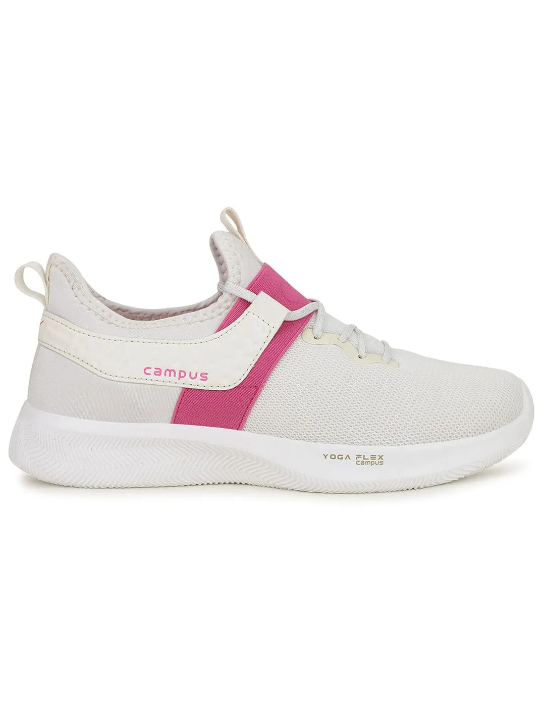 SHERRY White Women's Walking Shoes sold by Campus Shoes