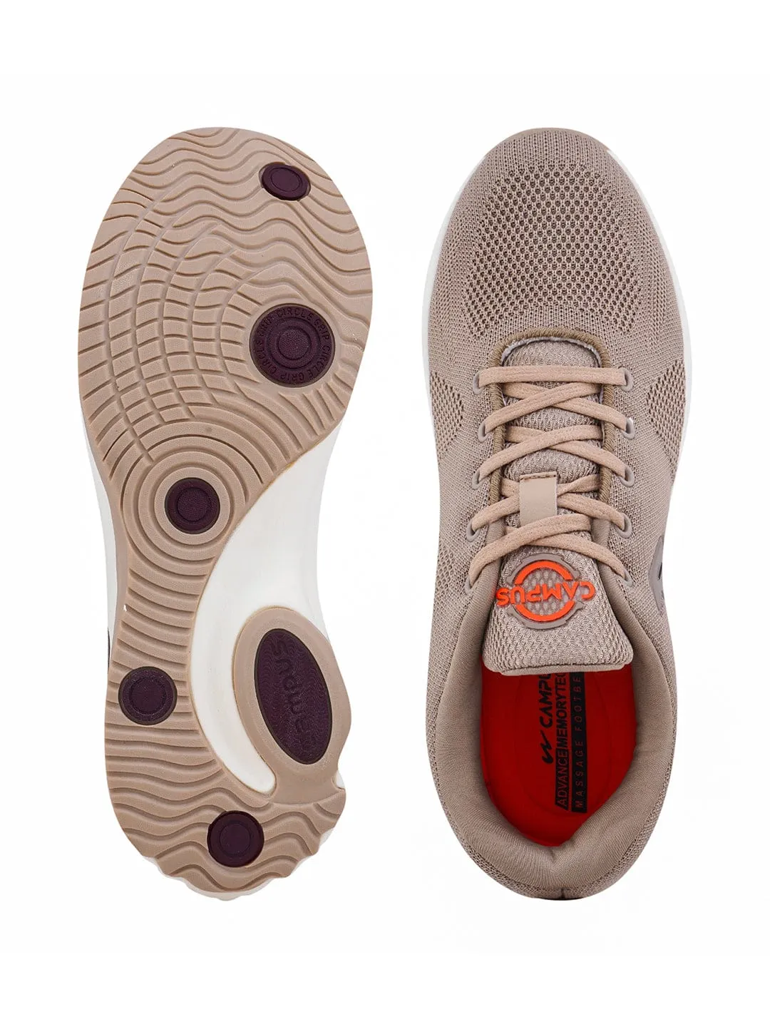 BOGART Beige Men's Running Shoes sold by Campus Shoes product image thumbnail 4