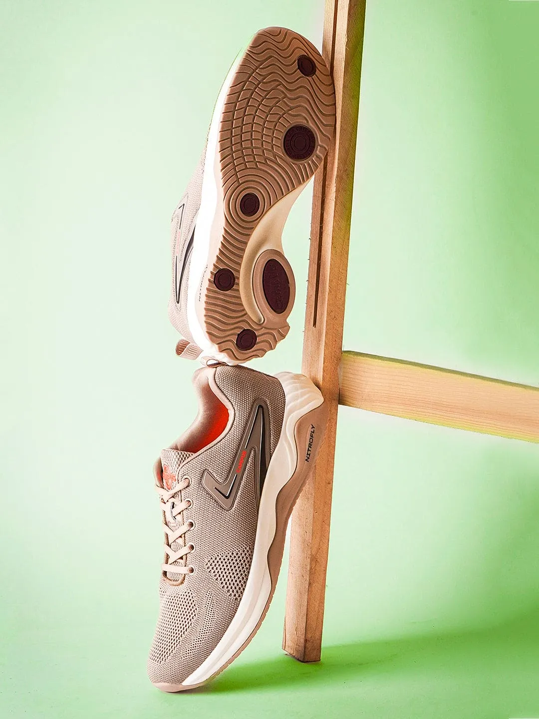 BOGART Beige Men's Running Shoes sold by Campus Shoes product image thumbnail 5