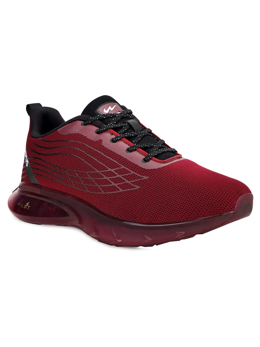 KIZER Red Men's Sports Shoes sold by Campus Shoes product image thumbnail 2