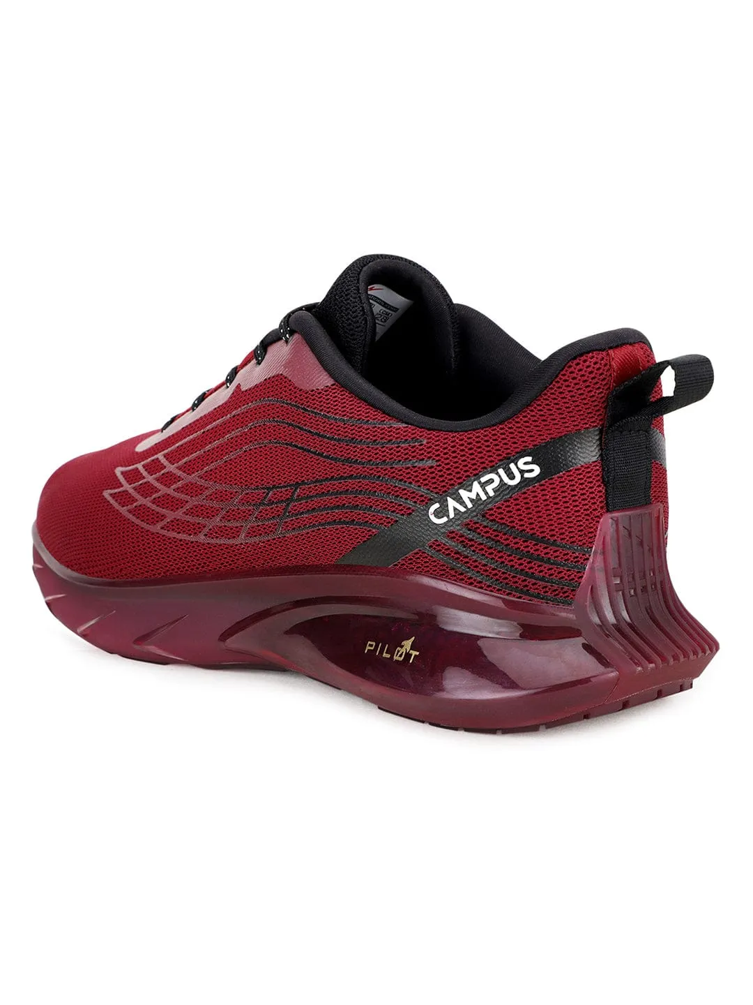 KIZER Red Men's Sports Shoes sold by Campus Shoes product image thumbnail 3