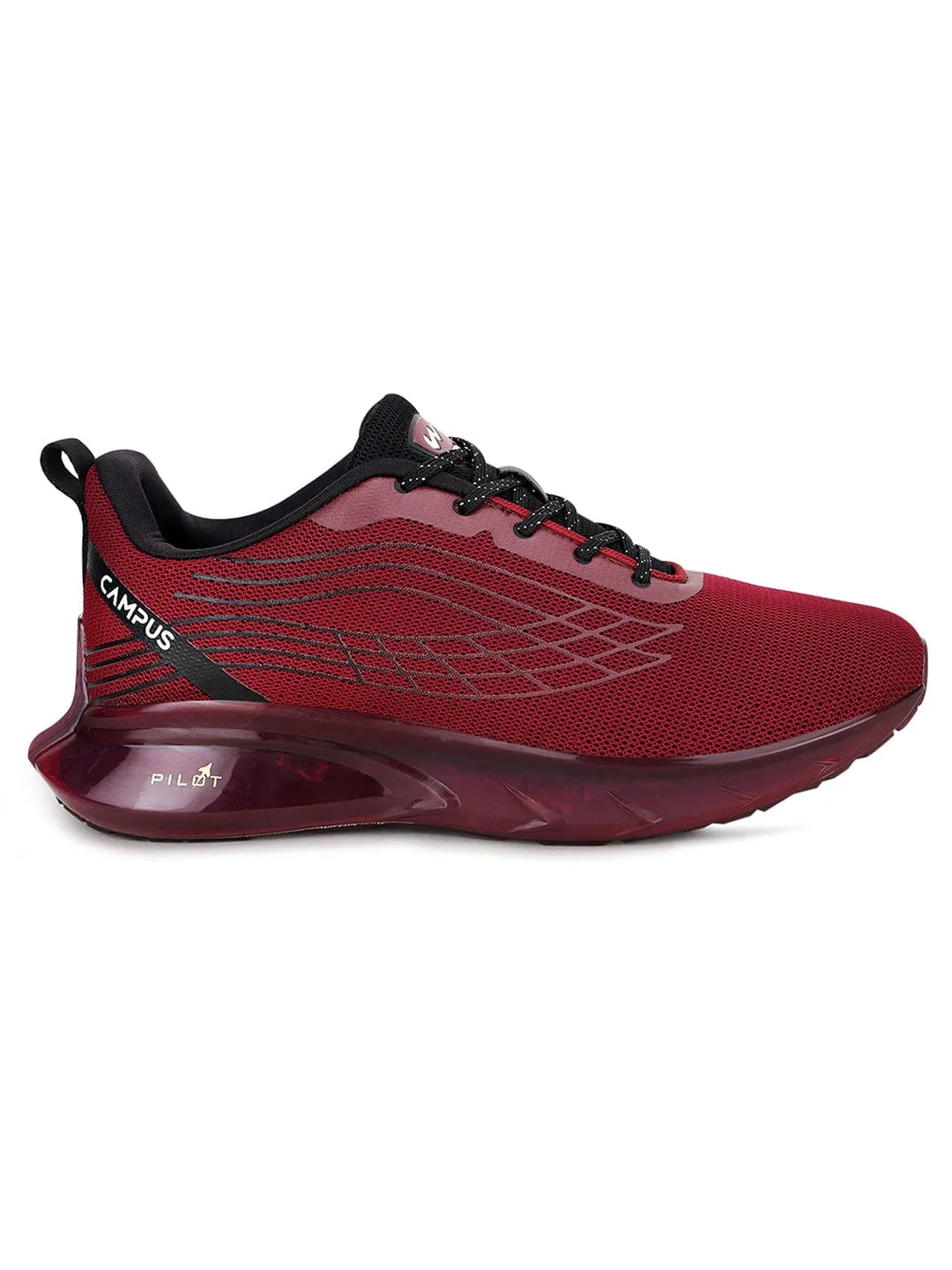 KIZER Red Men's Sports Shoes sold by Campus Shoes