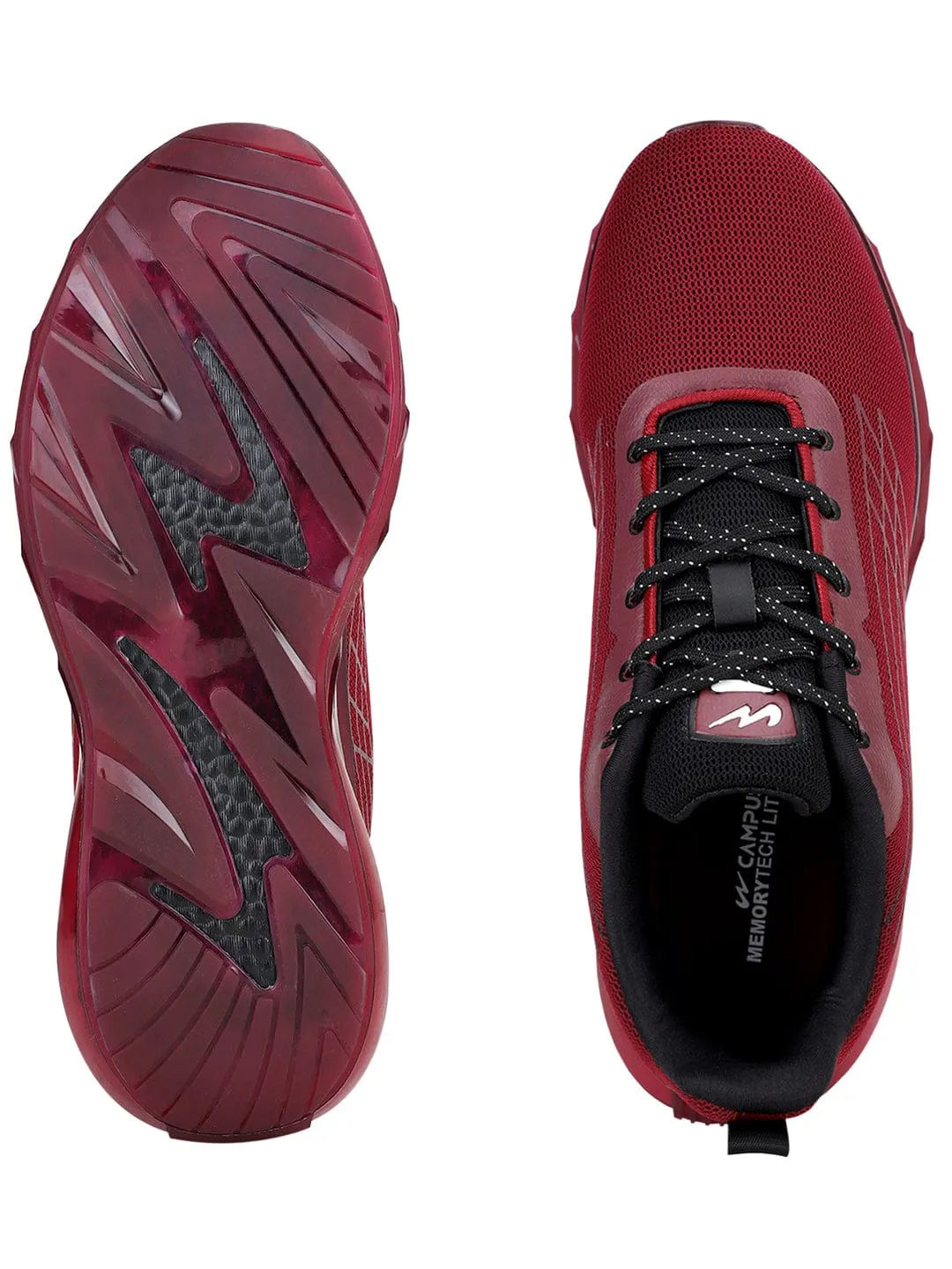 KIZER Red Men's Sports Shoes sold by Campus Shoes product image thumbnail 4