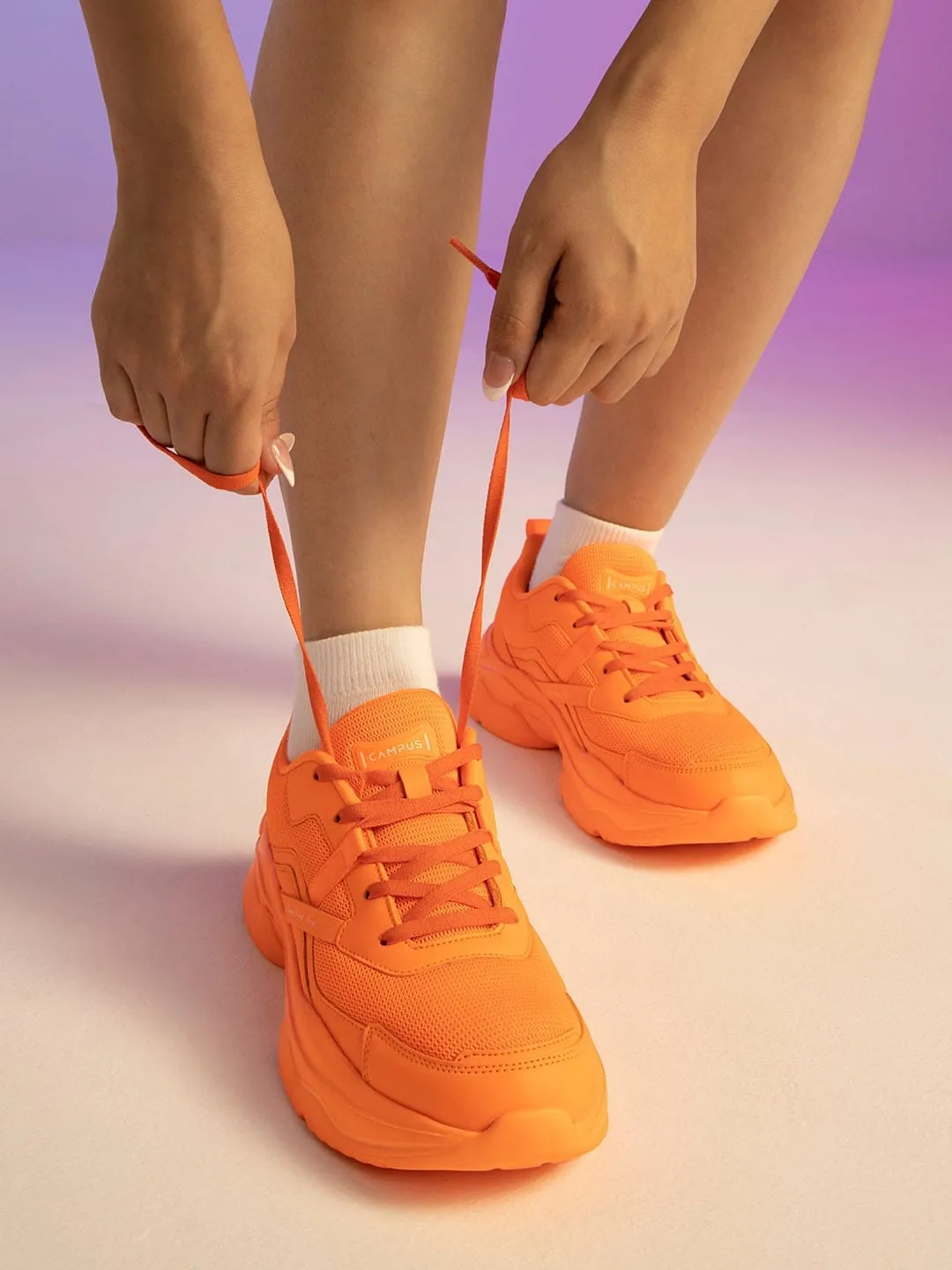 RAISE Orange Women's Sneakers sold by Campus Shoes product image thumbnail 5