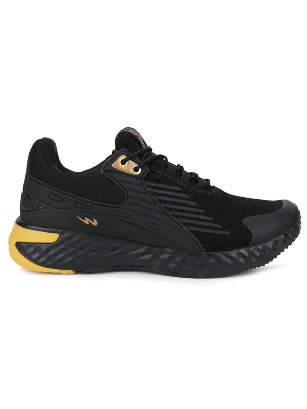 Rocket Black Men's Running Shoes sold by Campus Shoes
