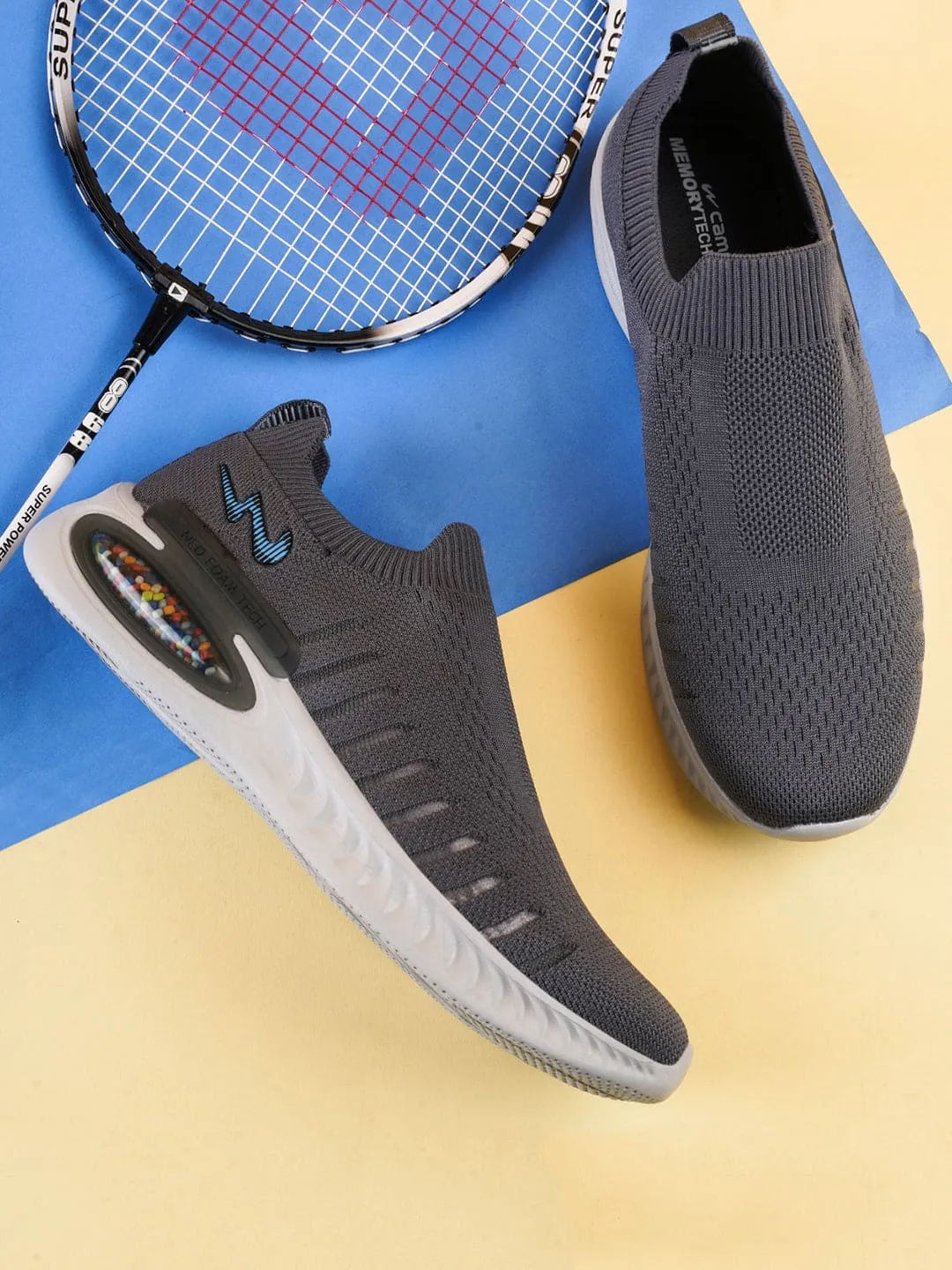 YESTER Grey Men's Walking Shoes sold by Campus Shoes product image thumbnail 5