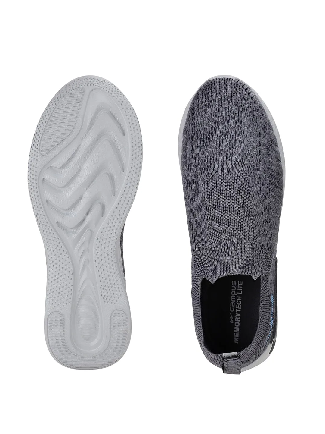 YESTER Grey Men's Walking Shoes sold by Campus Shoes product image thumbnail 4