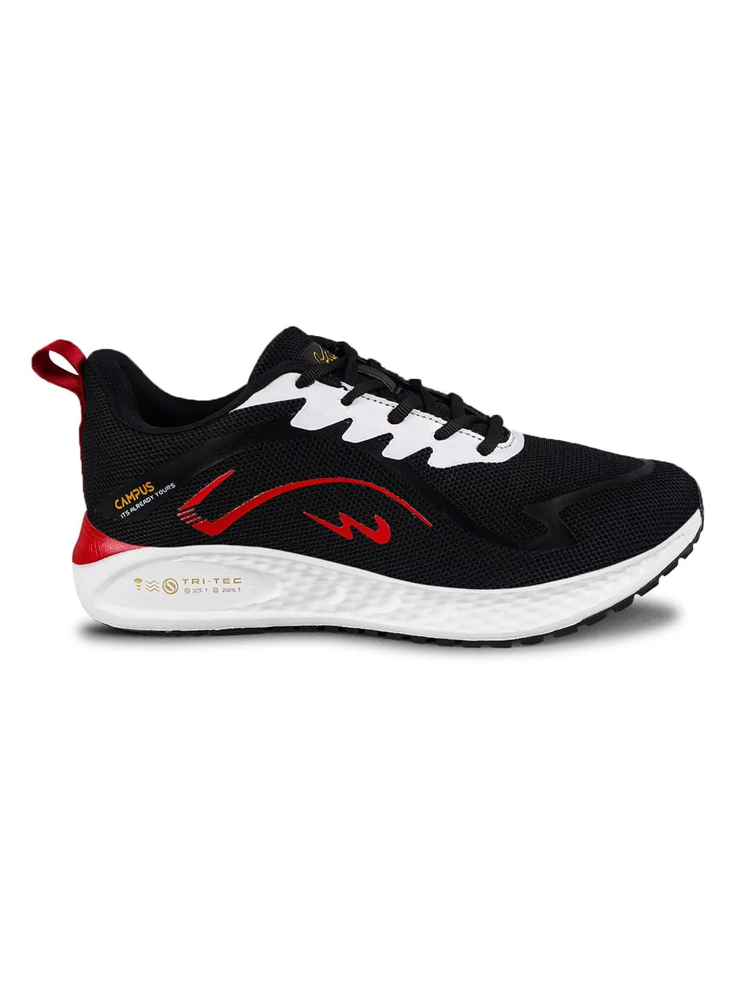 CAMP DRIFTER Black Men's Running Shoes sold by Campus Shoes