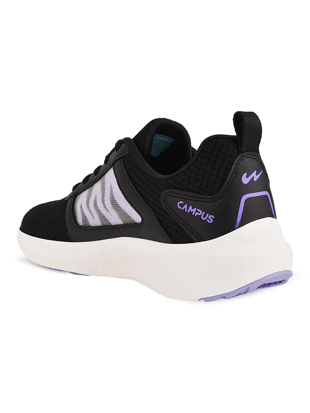 MERMAID Black Women's Running Shoes sold by Campus Shoes product image thumbnail 3