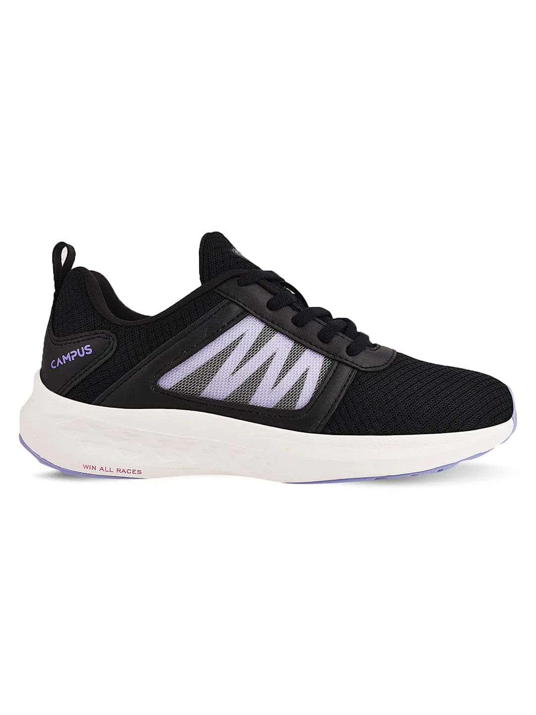 MERMAID Black Women's Running Shoes sold by Campus Shoes