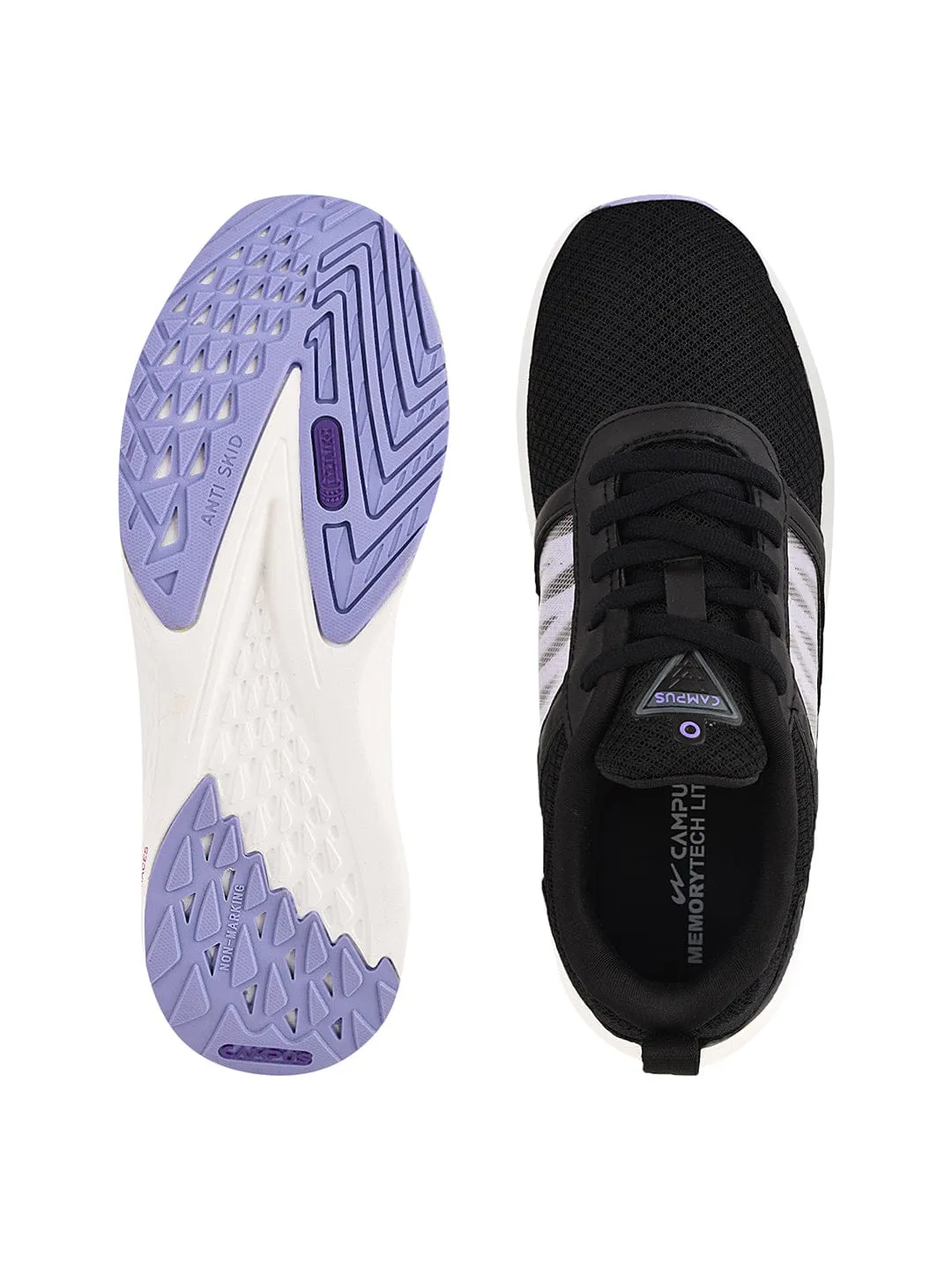 MERMAID Black Women's Running Shoes sold by Campus Shoes product image thumbnail 5