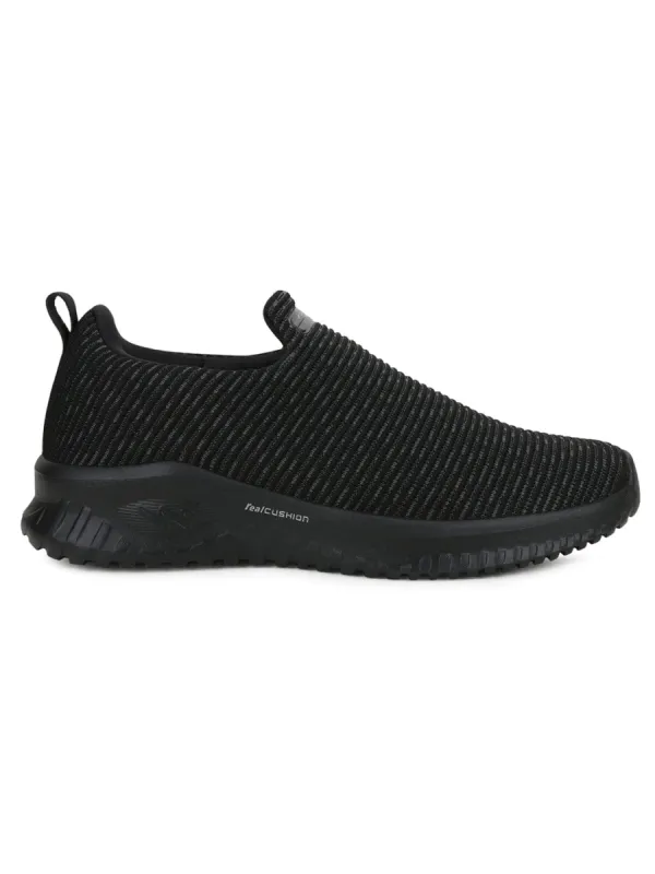 AIM PLUS Black Men's Walking Shoes sold by Campus Shoes