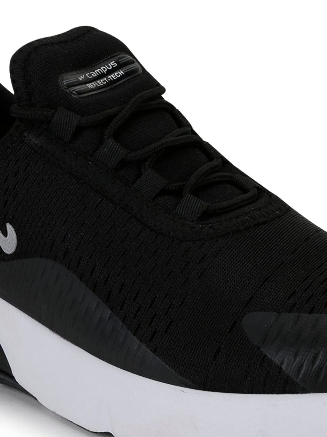 DRAGON Black Men's Running Shoes sold by Campus Shoes product image thumbnail 5