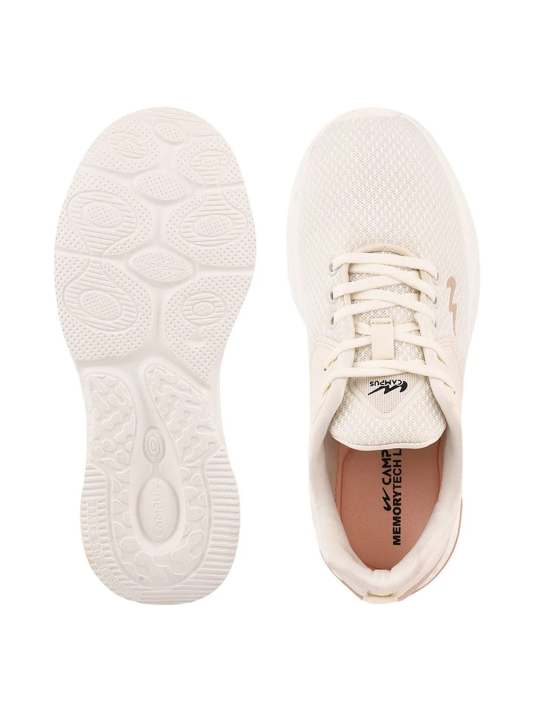 CAMP-PUNK Off White Running Shoes sold by Campus Shoes product image thumbnail 5