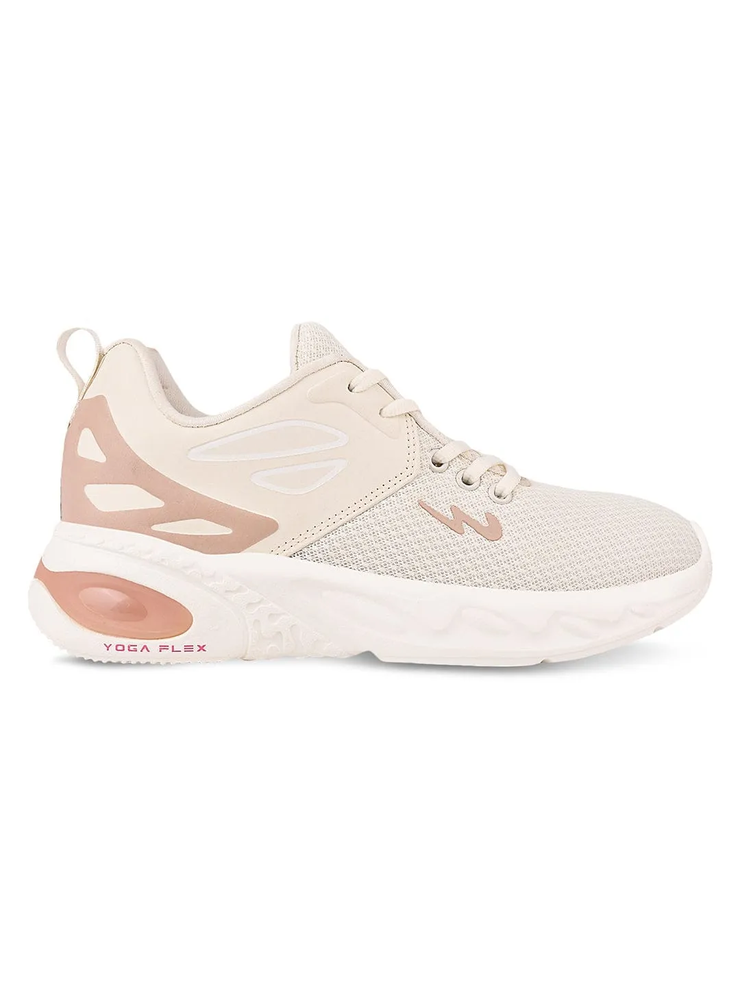 CAMP-PUNK Off White Running Shoes sold by Campus Shoes