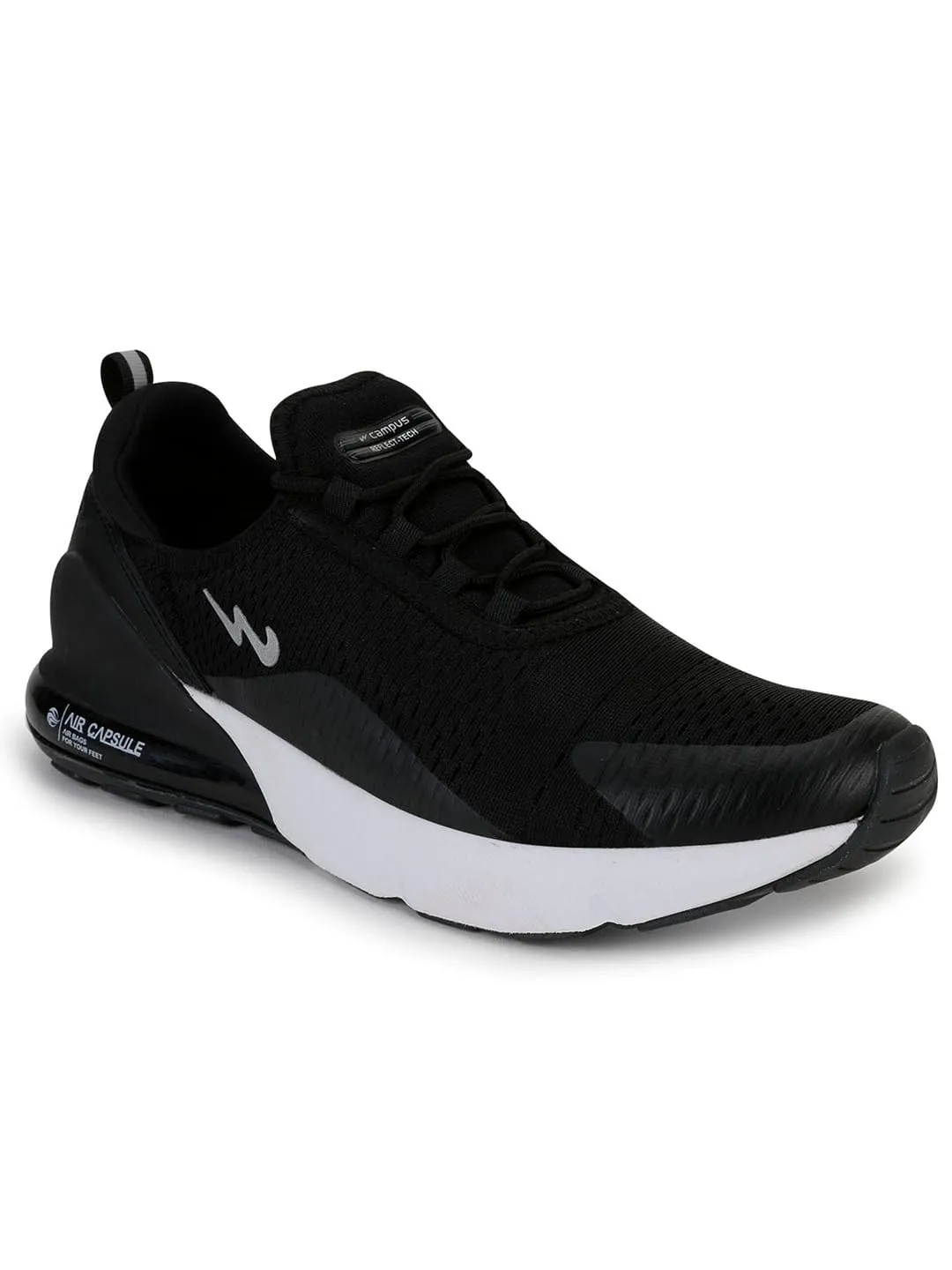 DRAGON Black Men's Running Shoes sold by Campus Shoes product image thumbnail 2