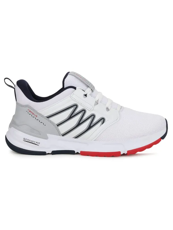 CASSIDY White Men's Running Shoes made by Campus Shoes