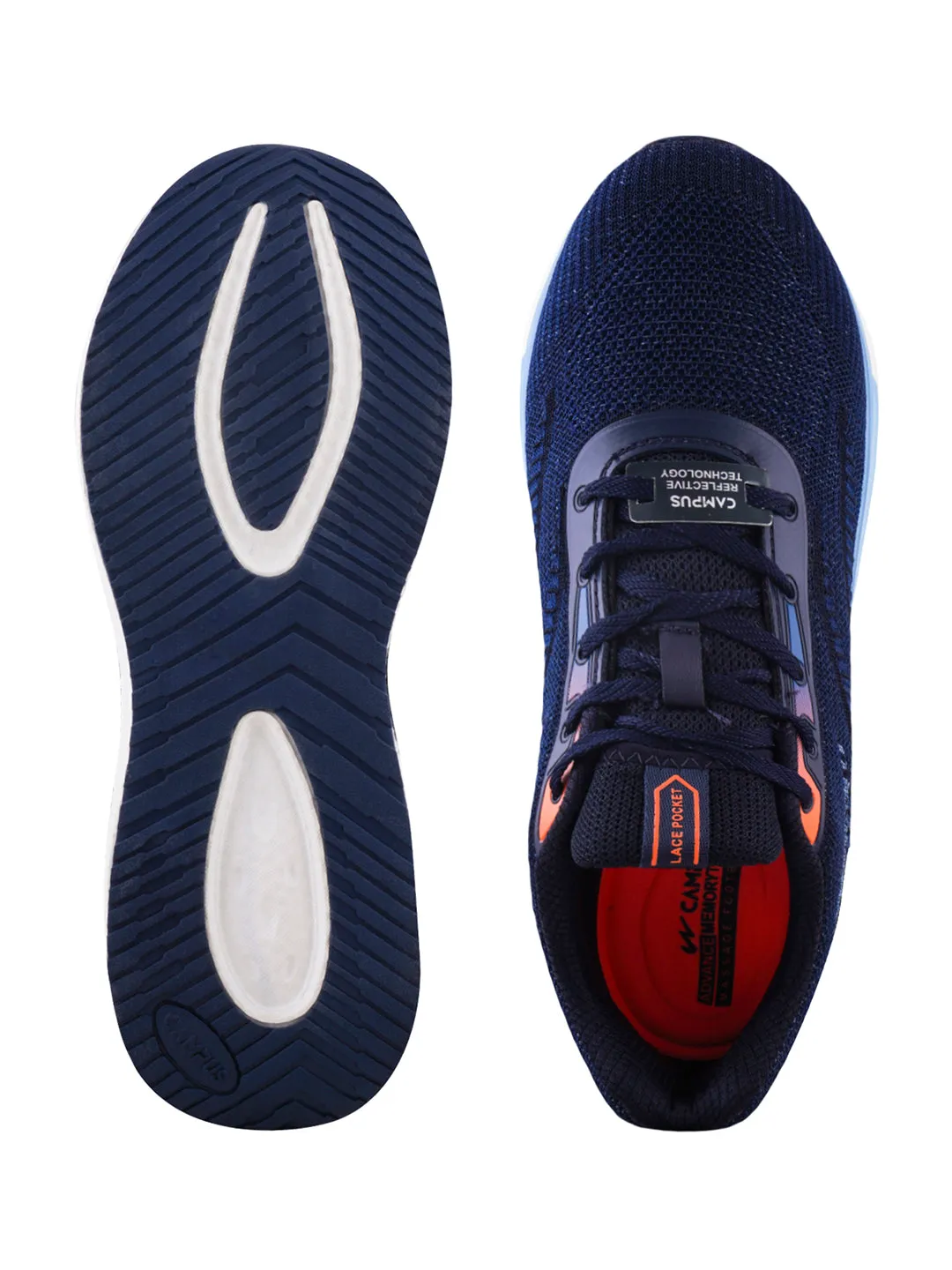 TONAL Navy Men's Sports Shoes sold by Campus Shoes product image thumbnail 5