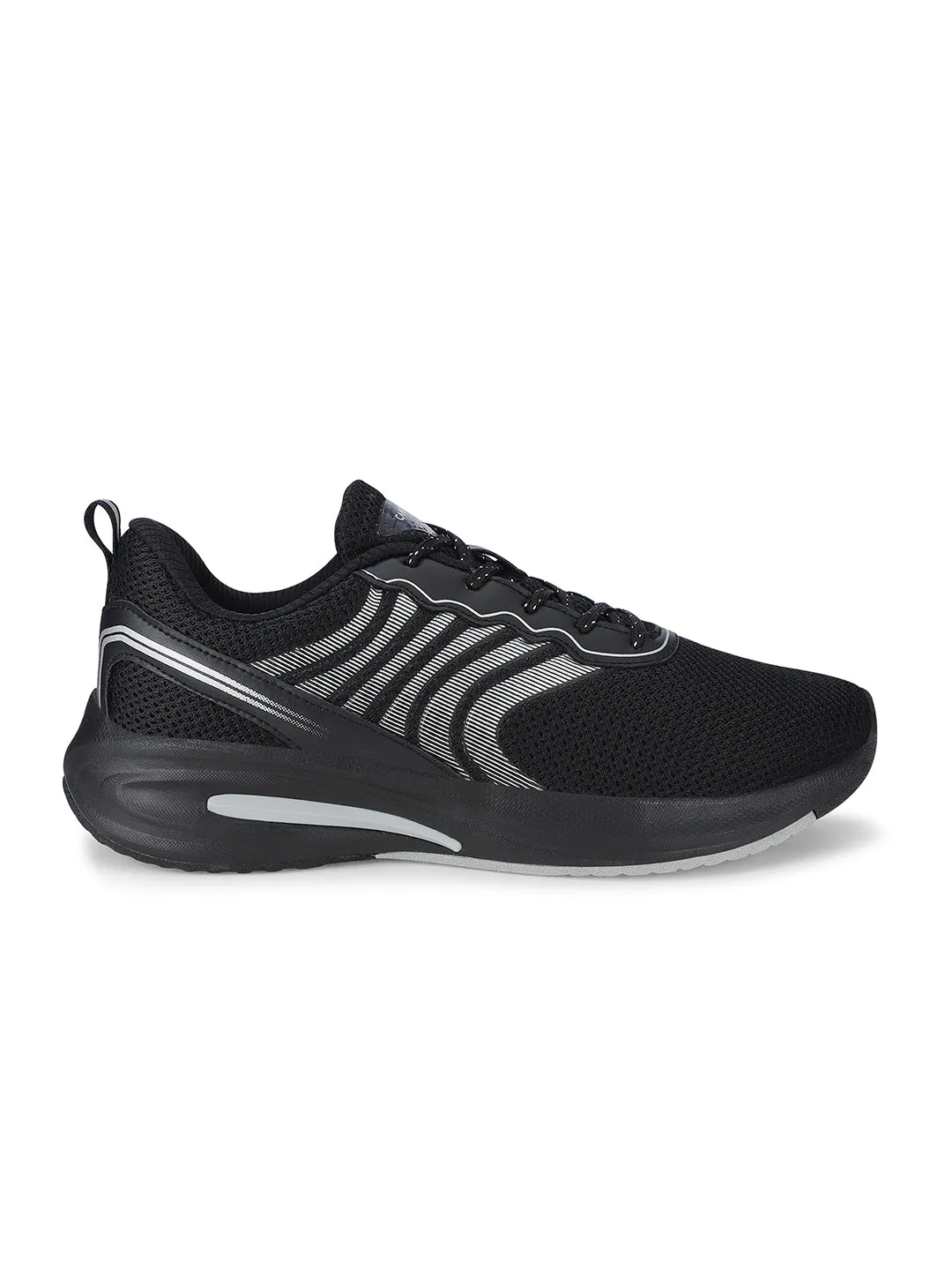 FUZZ Black Men's Sports Shoes sold by Campus Shoes
