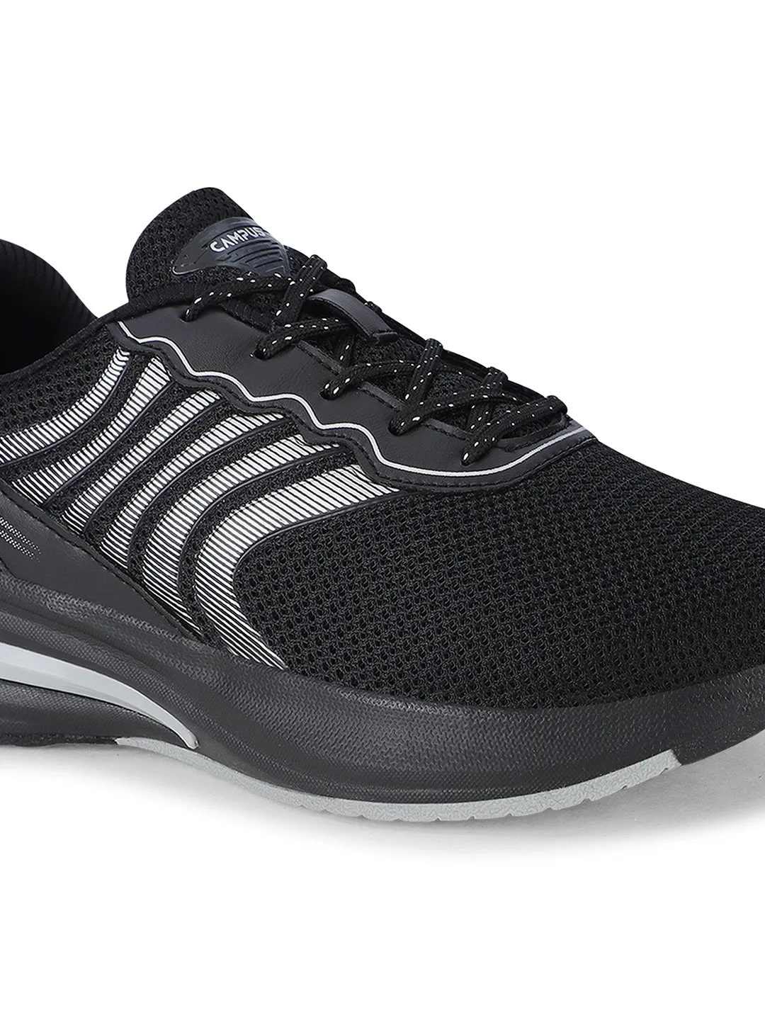 FUZZ Black Men's Sports Shoes sold by Campus Shoes product image thumbnail 4