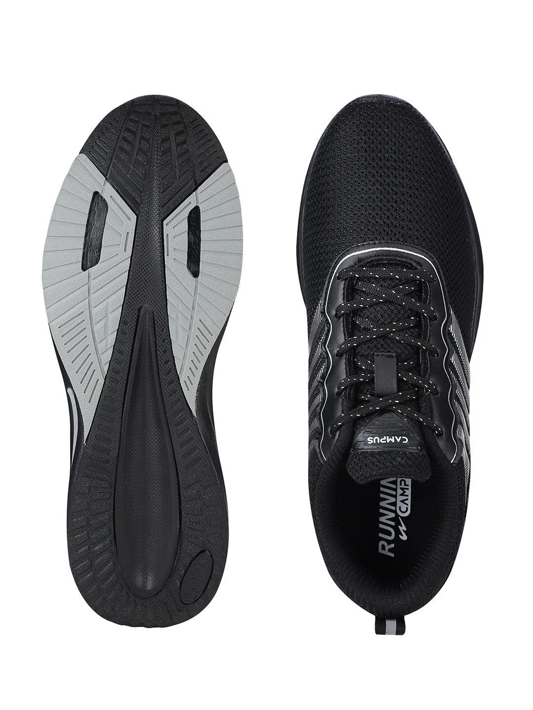 FUZZ Black Men's Sports Shoes sold by Campus Shoes product image thumbnail 5