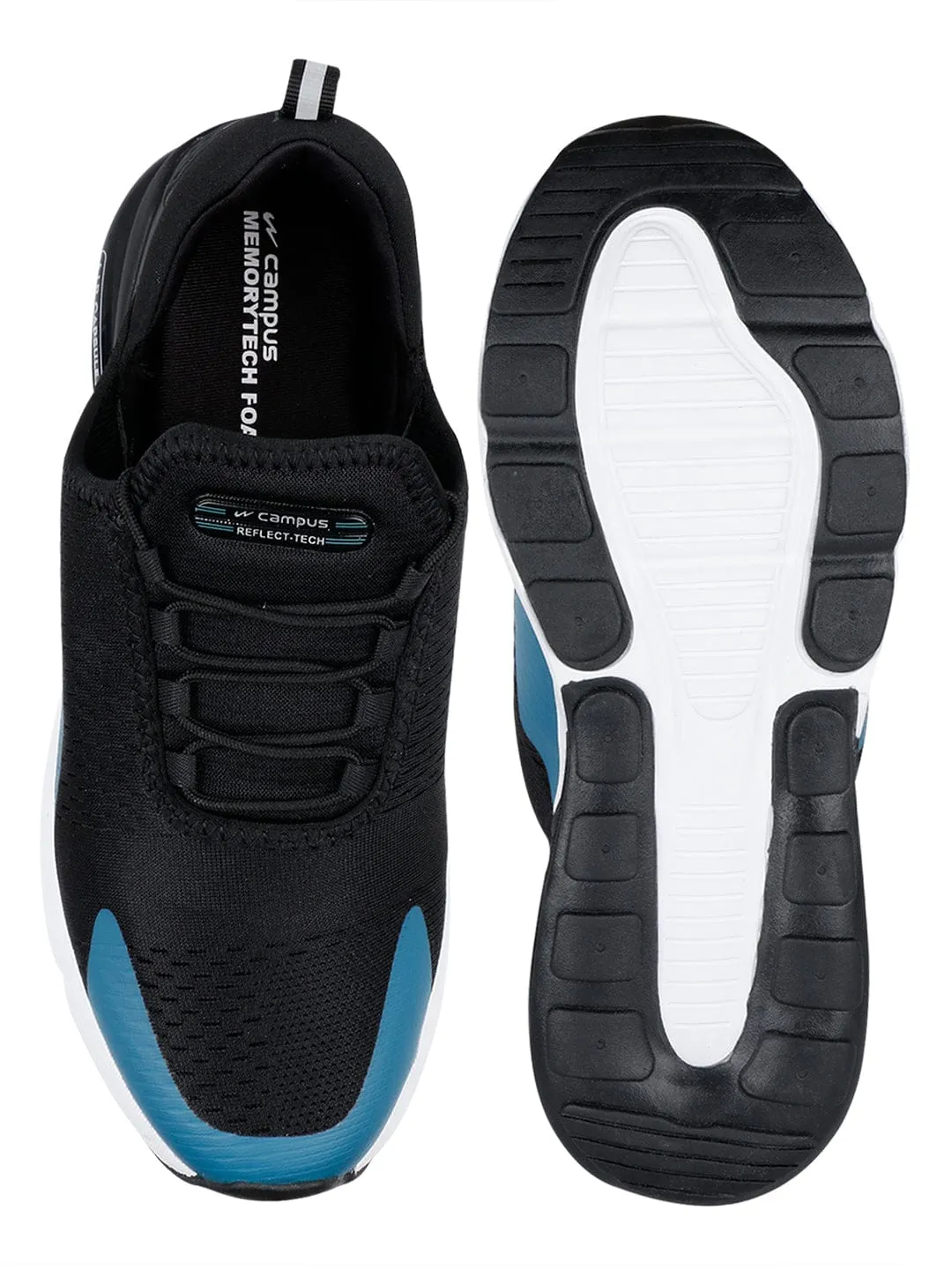 DRAGON Black Men's Running Shoes sold by Campus Shoes product image thumbnail 4