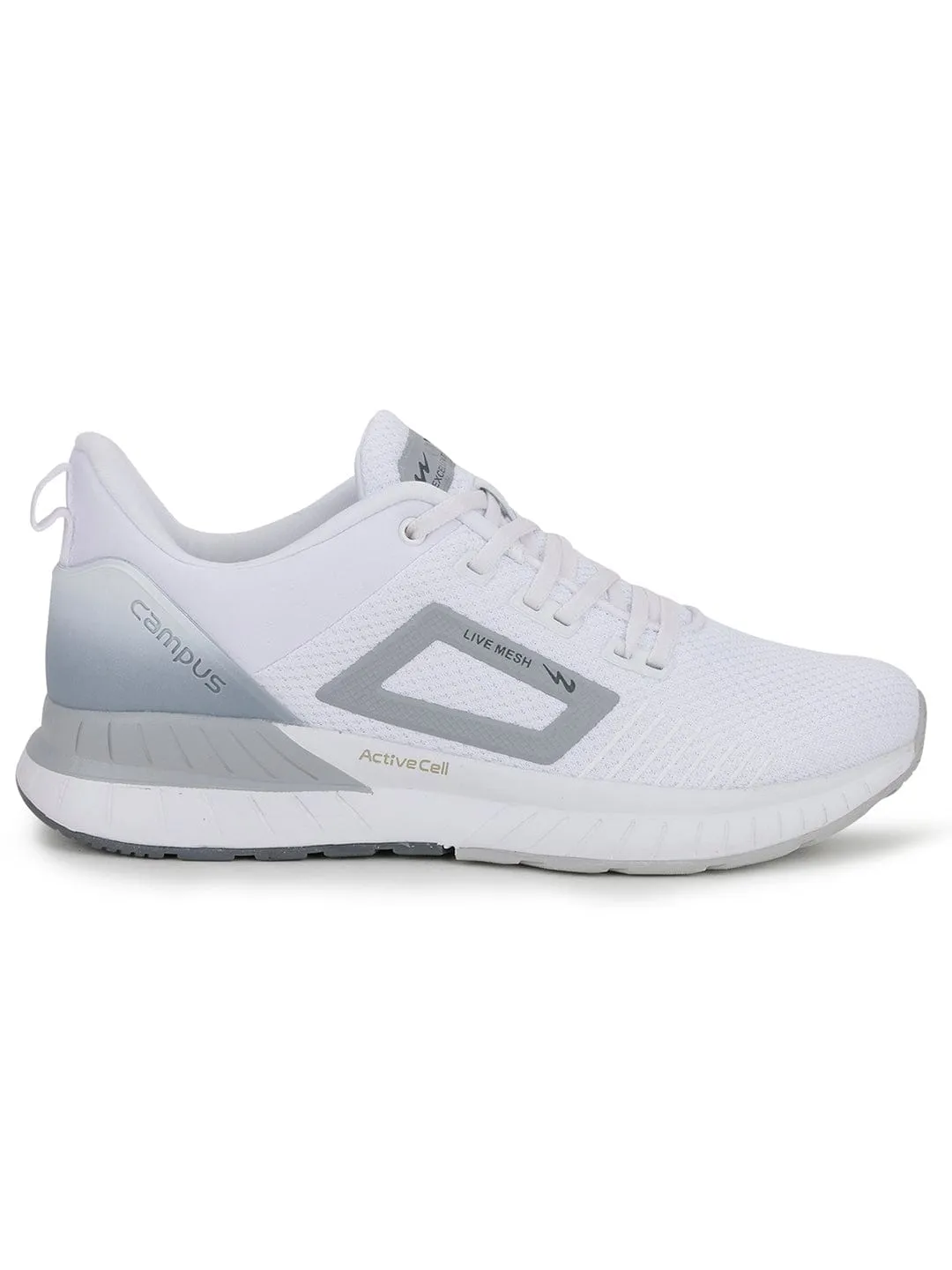 EVOK White Men's Running Shoes sold by Campus Shoes