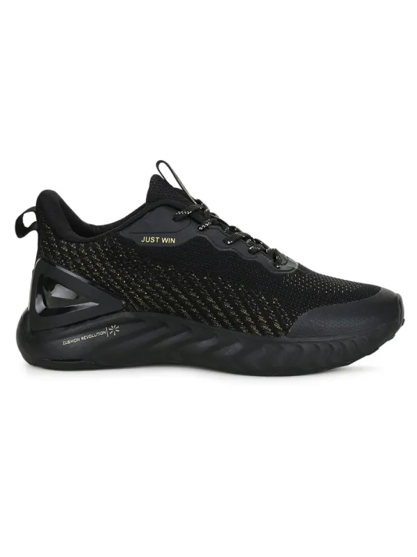 GARNATE Black Men's Running Shoes sold by Campus Shoes