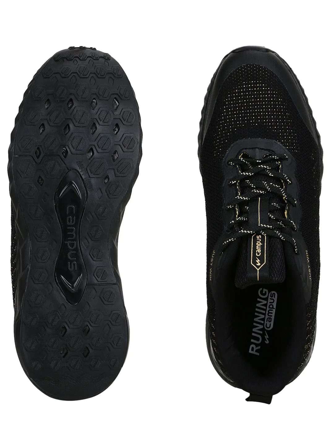 GARNATE Black Men's Running Shoes sold by Campus Shoes product image thumbnail 3