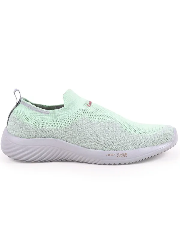 CAMP CALLIE Green Women's Slip-ons sold by Campus Shoes