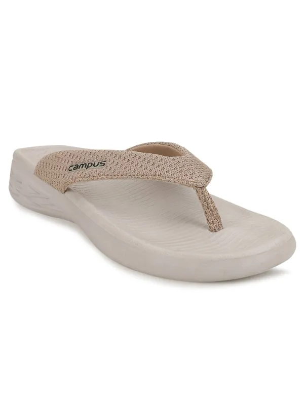 2GC-SL-02L Beige Women's Flip Flops sold by Campus Shoes
