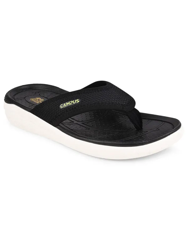 SL-414 Black Men's Flip Flops sold by Campus Shoes