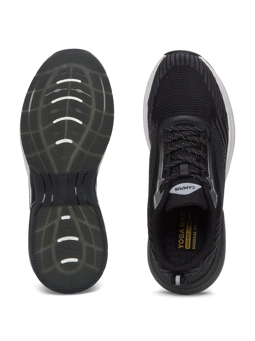 SUMMIT Black Men's Running Shoes sold by Campus Shoes product image thumbnail 4