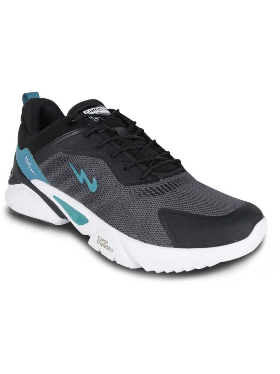 PRESTIGE Black Men's Running Shoes sold by Campus Shoes product image thumbnail 2