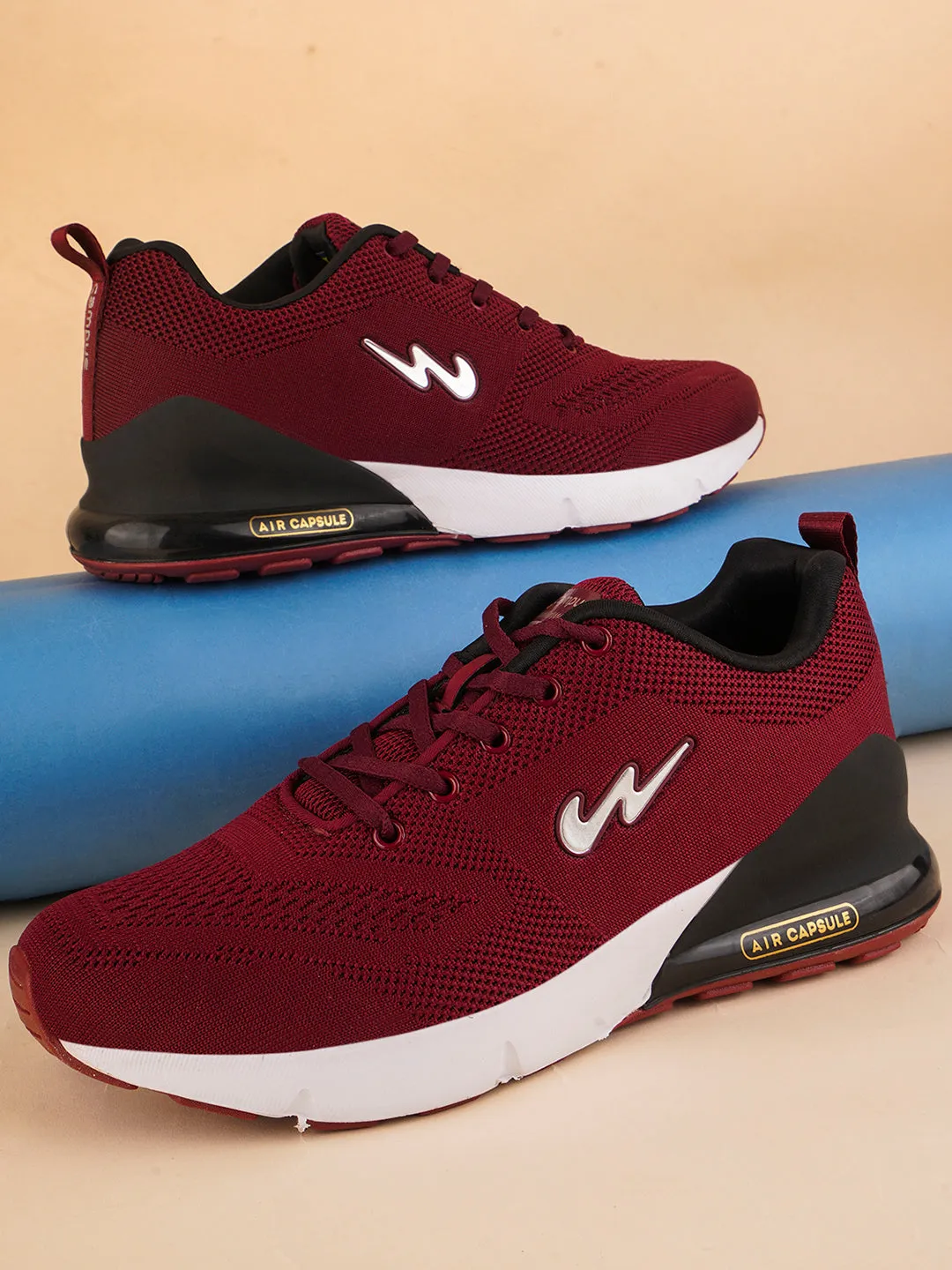NORTH PLUS Burgundy Men's Running Shoes sold by Campus Shoes product image thumbnail 5